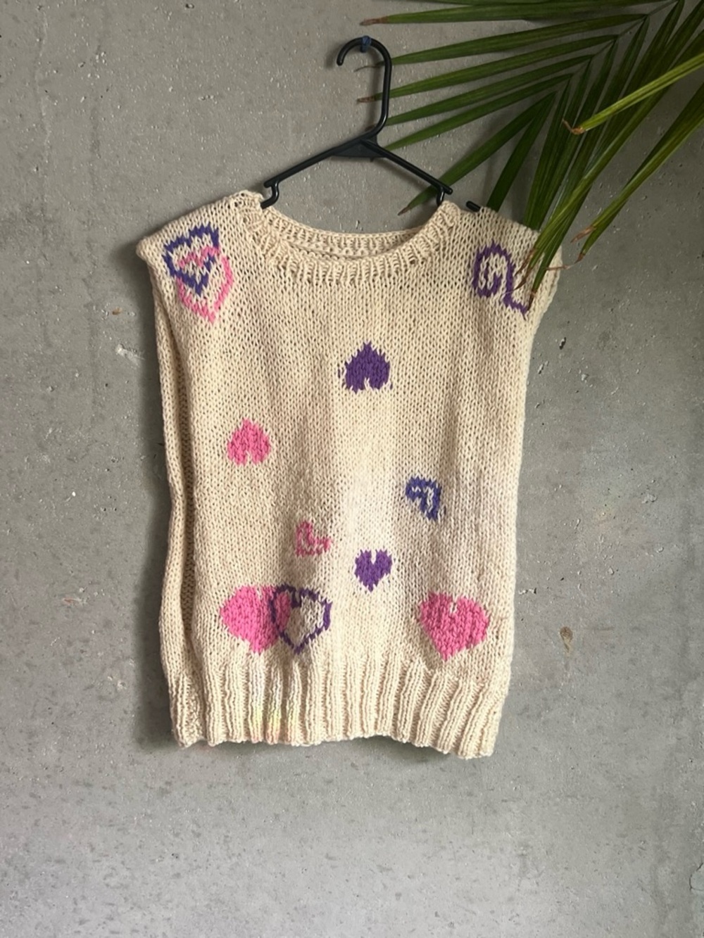 Vintage Hand Knit Sweater Vest